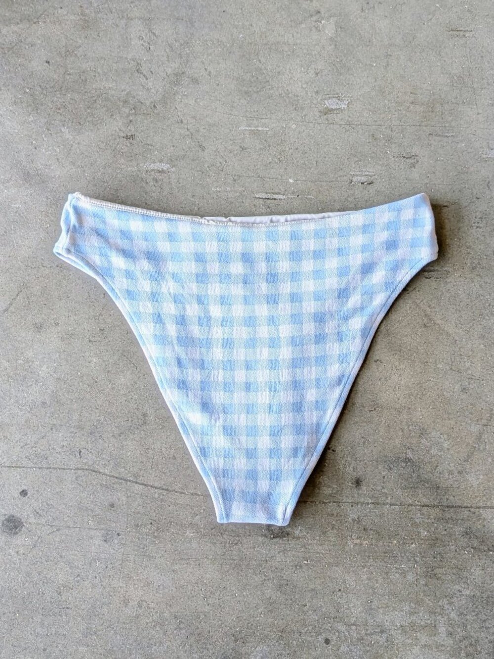 Frankies Bikinis Jenna High Waist Bikini Bottom in Bluebell large BOTTOM ONLY - Picture 8 of 8